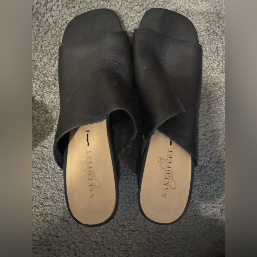 Naked feet heeled sandal women’s size 8.5